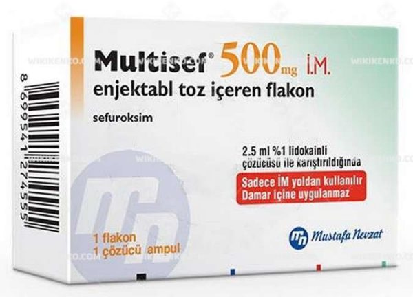 Multisef Im Injection Powder Iceren Vial 500 Mg