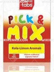 Multi - Tabs Pick&Mix Chewable Tablet (Kola - Limon Aromali)