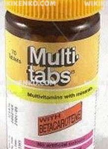Multi – Tabs Multivitamins With Minerals And Betacarotene Film Tab.