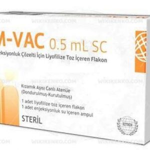 M – Vac Sc Injection Solution Icin Liyofilize Powder Iceren Vial