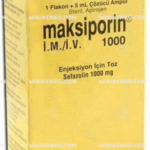 Maksiporin Im/Iv Injection Powder Iceren Vial 1000 Mg