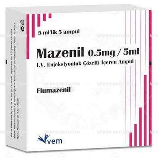 Mazenil I.V. Injection Solution Iceren Ampul 0.5 Mg