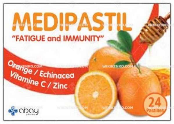 Medipastil Portakal - Ekinezya - Vitamin C - Cinko Iceren Pastil