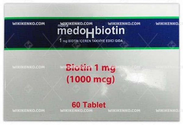 Nutra Medohbiotin Biotin Iceren Takviye Edici Gida 1 Mg