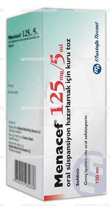 Menacef Oral Suspension Hazirlamak Icin Kuru Powder  125 Mg