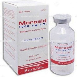 Merosid I.V. Injection Powder Iceren Vial 1000 Mg