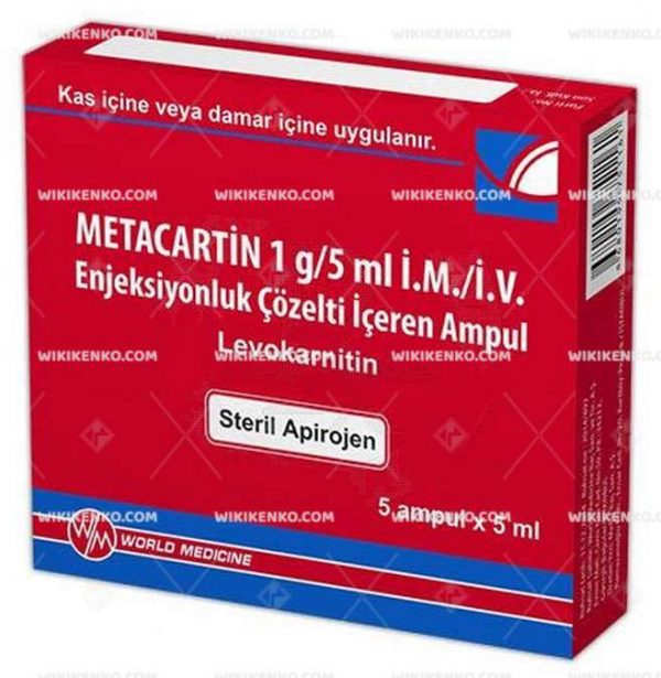 Metacartin I.M/I.V. Injection Solution Iceren Ampul