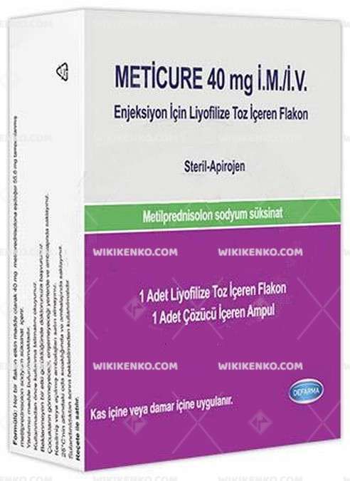 Meticure I.M./I.V. Injection Icin Liyofilize Powder Iceren Vial 40 Mg