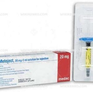 Metoject Injection Solution Iceren Kullanima Hazir Syringe  20 Mg
