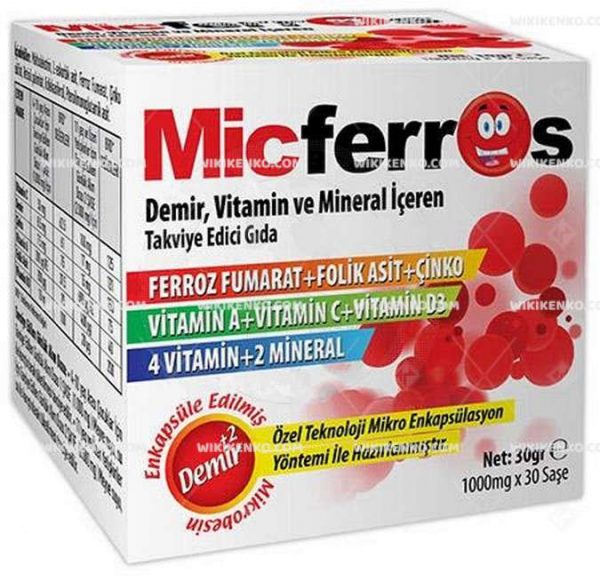 Micferros Demir, Vitamin Ve Mineral Iceren Teg