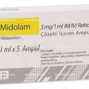 Midolam Im/Iv/Rektal Solution Iceren Ampul  5 Mg