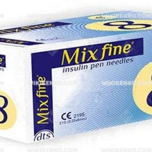 Mixfine Insulin Kalem Needle 8 Mm