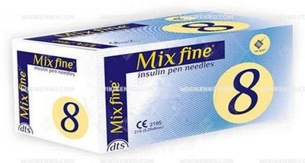 Mixfine Insulin Kalem Needle 8 Mm