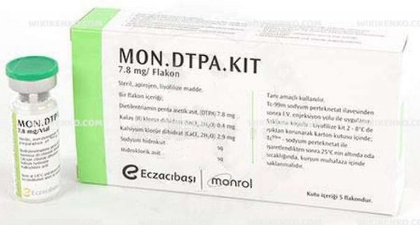 Mon.Dtpa Kit I.V. Injection Icin Liyofilize Powder Iceren Vial