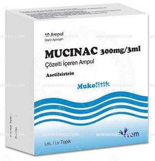Mucinac Solution Iceren Ampul