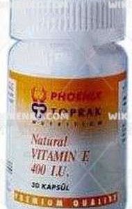 Natural Vitamin E 400 I.U. Soft Capsule