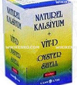 Naturel Kalsiyum + Vit - D Oyster Shell Tablet