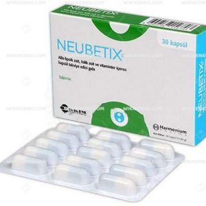 Neubetix Alfa – Lipoik Asit, Folik Asit Ve Vitamins Iceren Capsule Takviye Edici Gida