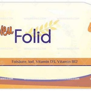 Neufolid Folik Asit Ve Vitamin D3 Iceren Takviye Edici Gida