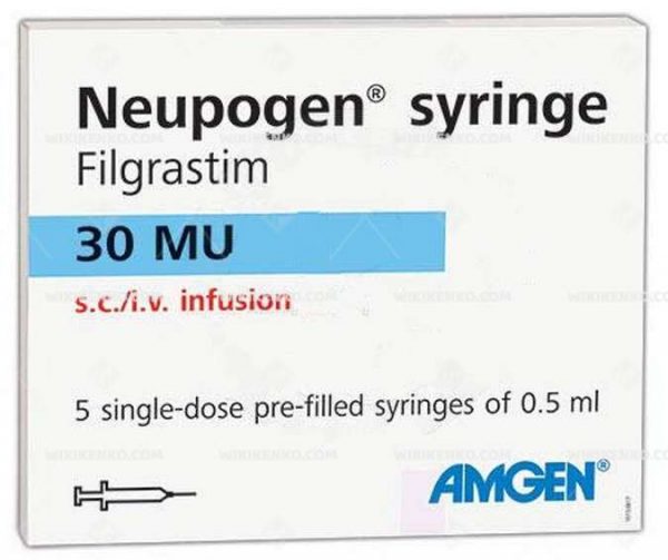 Neupogen Injectiona Hazir Syringe 30 000 U