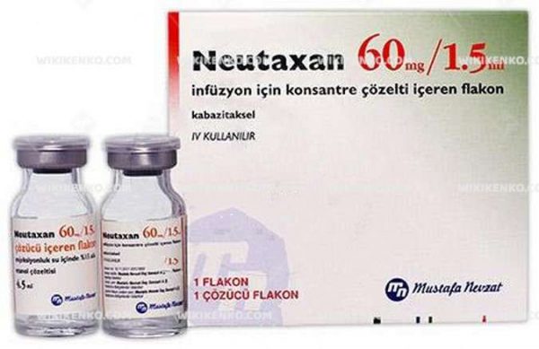 Neutaxan Infusion Icin Konsantre Solution Iceren Vial