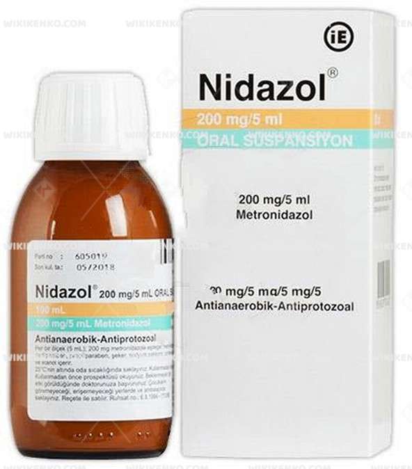 Nidazol Oral Suspension 200 Mg