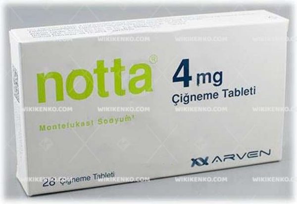 Notta Chewable Tablet 4 Mg