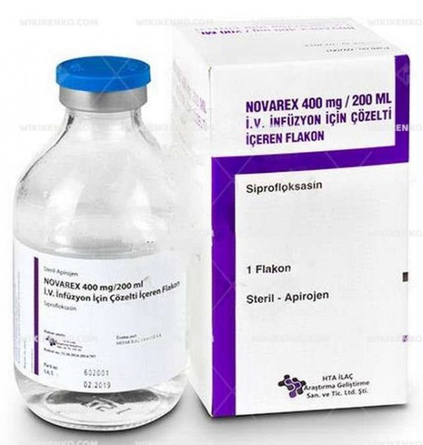 Novarex I.V. Infusion Icin Solution Iceren Vial 400 Mg/200Ml