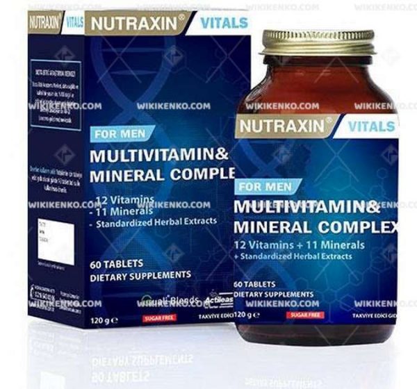 Nutraxin Multivitamin Mineral Kompleksi - Erkeklere Ozel