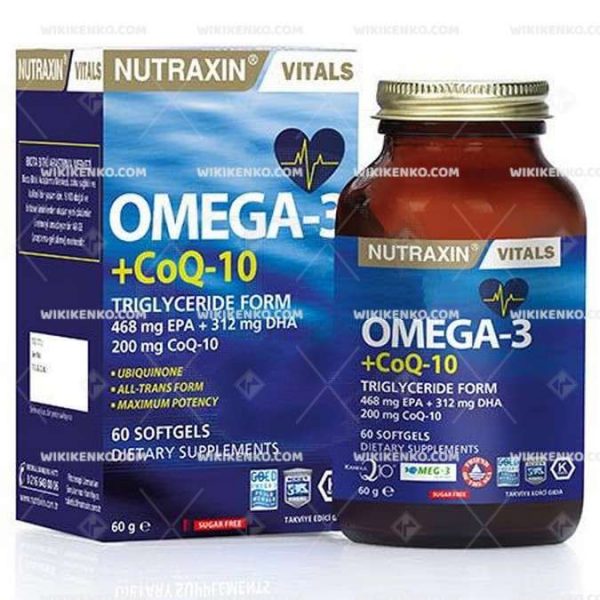 Nutraxin Omega - 3 & Co Q - 10 Soft Capsule
