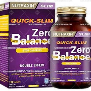 Nutraxin Quick - Slim Zero Balance Kitosan Ve Fasulye Ekstresi Iceren Takviye Edici Gida