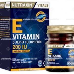 Nutraxin Vitamin E Iceren Soft Gelatin Capsule Takviye Edici Gida