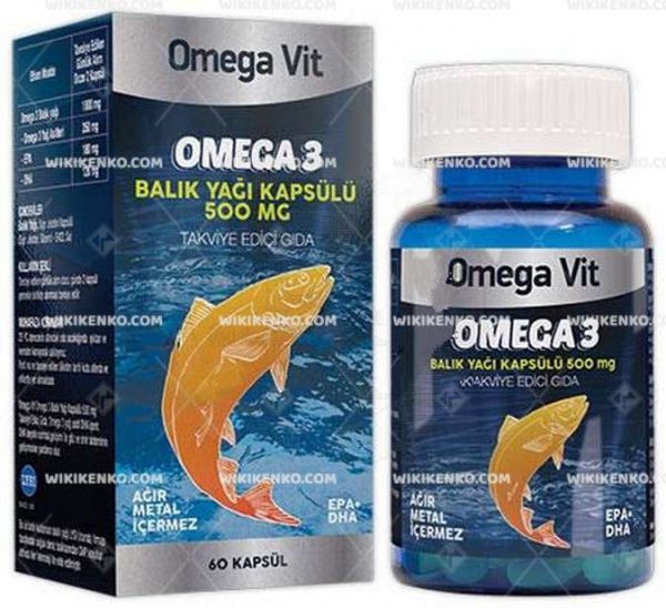 Omegavit, Omega 3 Fish Oil Capsuleu Takviye Edici Gida