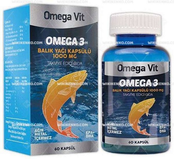 Omegavit Omega 3 Fish Oil E Vitaminli Takviye Edici Gida