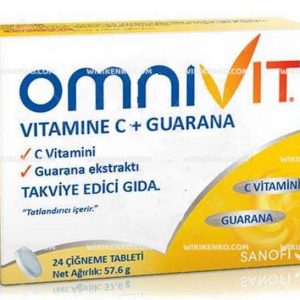 Omnivit Vitamine C + Guarana Chewable Tablet