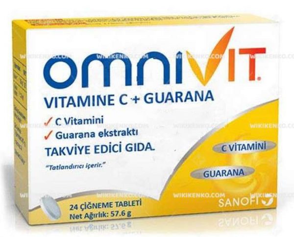 Omnivit Vitamine C + Guarana Chewable Tablet