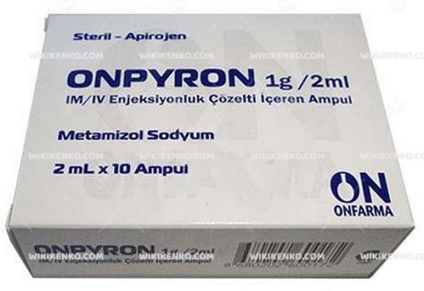 Onpyron Im/Iv Injection Solution Iceren Ampul