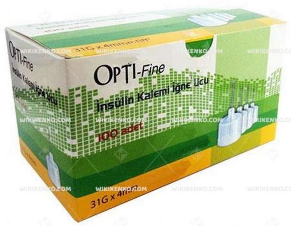 Opti - Fine Insulin Injection Kalemi Needle 4 Mm
