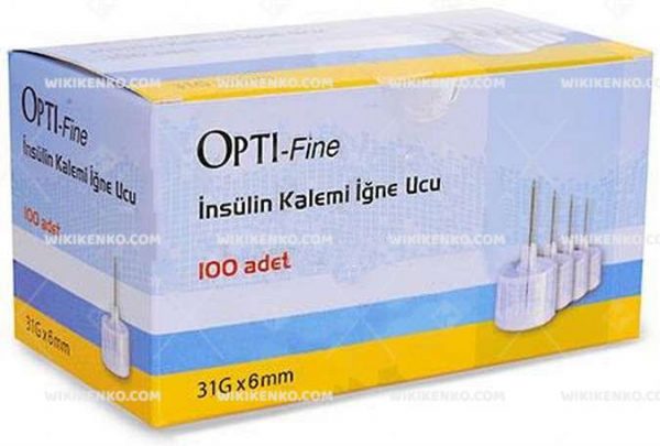 Opti - Fine Insulin Injection Kalemi Needle 6 Mm