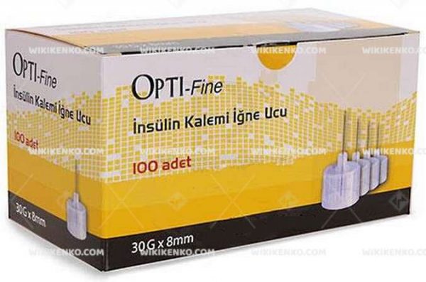 Opti - Fine Insulin Injection Kalemi Needle 8 Mm