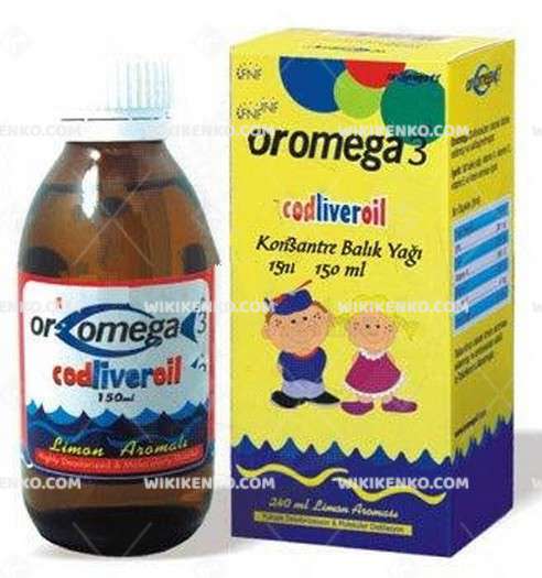 Oromega 3 Liquid (Limon) Konsantre Fish Oil