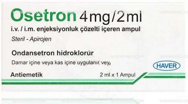 Osetron I.M./I.V. Injection Solution Iceren Ampul 4 Mg/2Ml