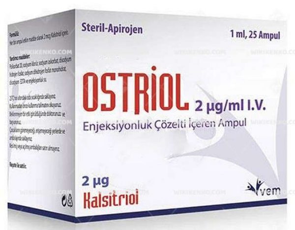 Ostriol I.V. Injection Solution Iceren Ampul 2 Mcg/Ml