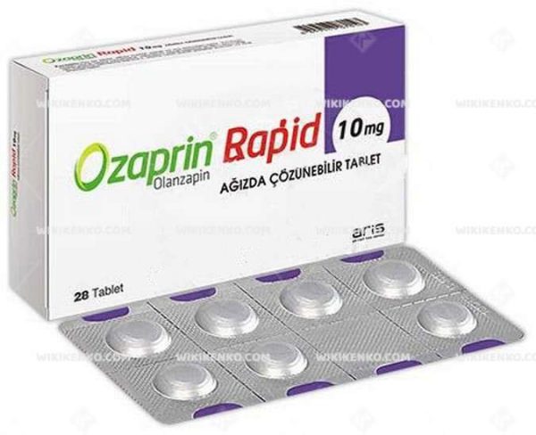 Ozaprin Rapid Agizda Cozunebilir Tablet 10 Mg