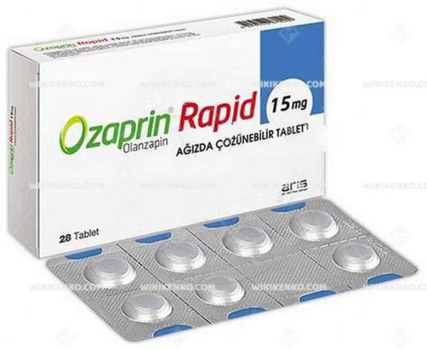 Ozaprin Rapid Agizda Cozunebilir Tablet 15 Mg