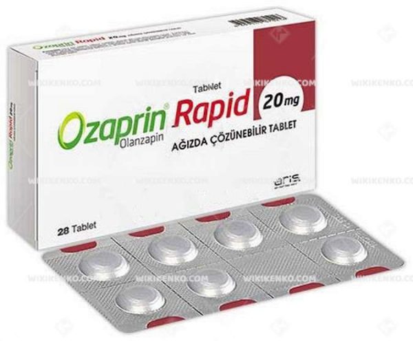 Ozaprin Rapid Agizda Cozunebilir Tablet 20 Mg