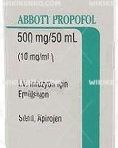 Propofol Vial 500 Mg/50Ml