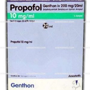Propofol Genthon Iv Injection Emulsiyon Iceren Vial  1000 Mg/100Ml