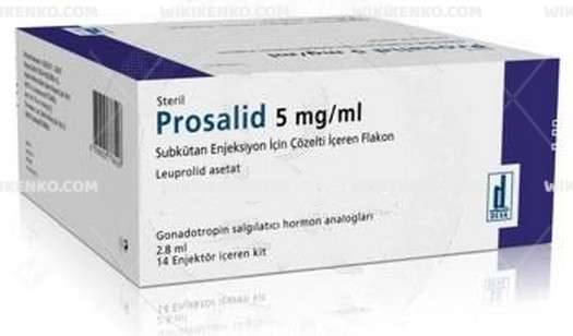 Prosalid Subkutan Injection Icin Solution Iceren Vial