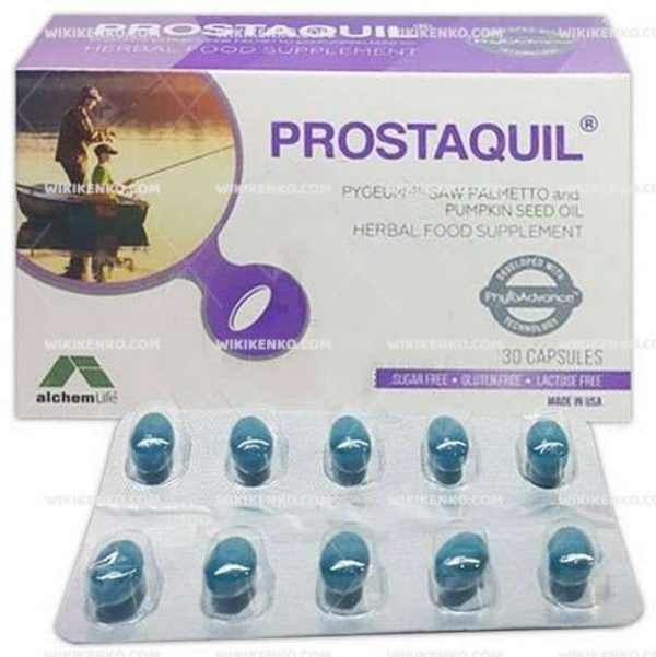 Prostaquil Pygeum Ext. , Saw Palmetto Oil , Pumpkin Seed Oil Ve Flaxseed Oil Iceren Teg
